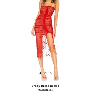 ISO NOT FOR SALE MAJORELLE BRADY DRESS IN RED